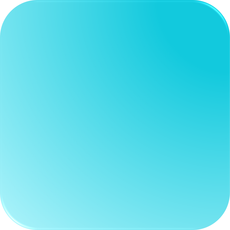 Blue Gradient Square, Gradient Square Button